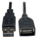 Tripp Lite UR024-06N USB cable USB 2.0 5.91" (0.15 m) USB A Black