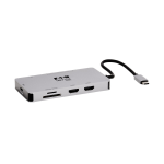 Tripp Lite U442-DOCK8G-GG laptop dock & poortreplicator Bedraad USB 3.2 Gen 1 (3.1 Gen 1) Type-C Zwart, Grijs