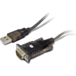 Techly IDATA-USB2-SER-1A serial cable Black 1.5 m USB Type-A DB-9