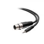 C2G C2G41469 audio cable 35.4" (0.9 m) 3.5mm TRS XLR Black