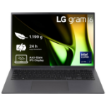 LG Gram 16Z90S-G.AA79A1 laptop Intel Core Ultra 7 155H 40.6 cm (16") WQXGA 16 GB LPDDR5x-SDRAM 1 TB SSD Wi-Fi 6E (802.11ax) Windows 11 Home Grey