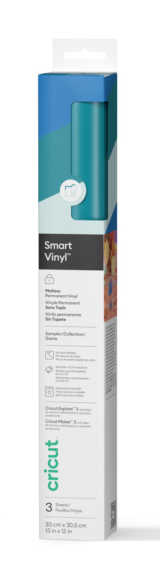 Cricut Smart Vinyl Matless Permanent Vinyl. Marina Sampler - 13 in x 1