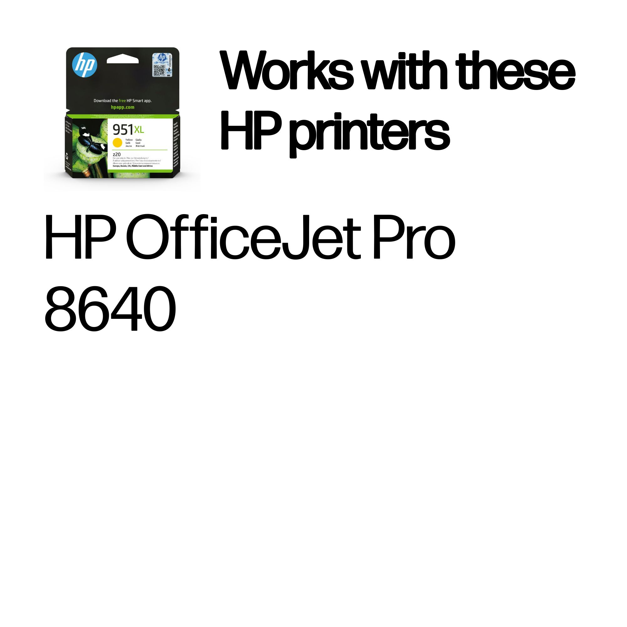 HP CN048AE/951XL Ink cartridge yellow high-capacity, 1.5K pages ISO/IEC 24711 17ml for HP OfficeJet Pro 8100/8610/8620