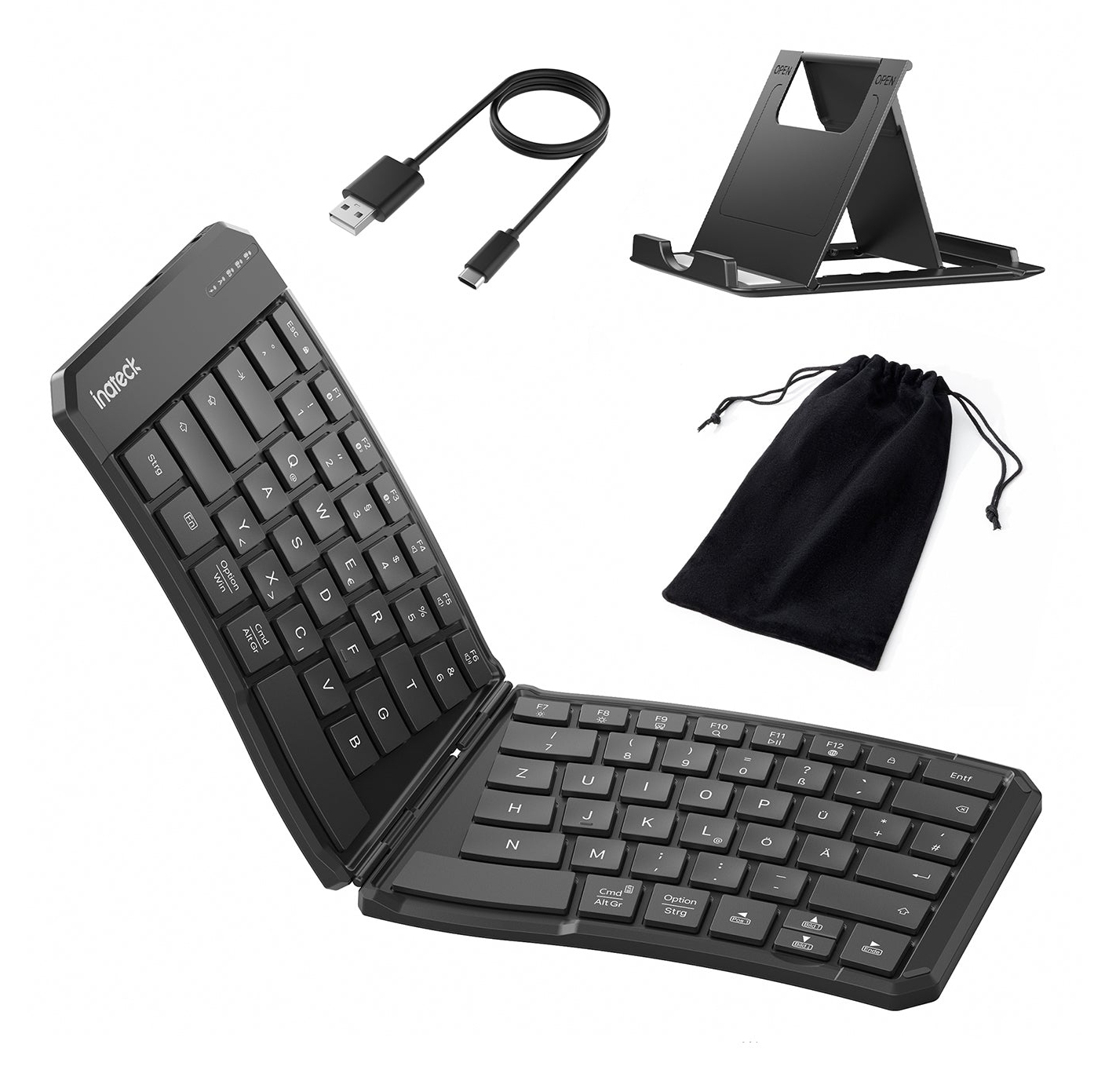 Inateck N0131_black keyboard Home/Office Bluetooth Black