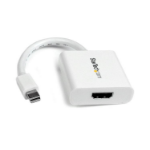 StarTech.com Mini DisplayPort to HDMI Adapter - mDP to HDMI Video Converter - 1080p - Mini DP or Thunderbolt 1/2 Mac/PC to HDMI Monitor/Display/TV - Passive mDP 1.2 to HDMI Dongle - White
