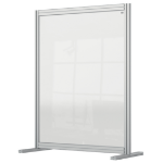 Nobo Premium Plus Clear Acrylic Protective Desk Divider Screen Modular System 800x1000mm