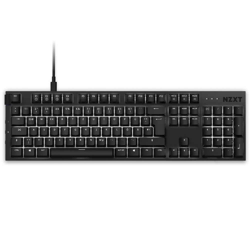 Image of NZXT FUNCTION keyboard USB QWERTZ German Black