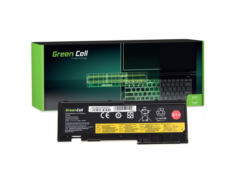 LE78 GREEN CELL Battery 42T4844/42T4845 for Lenovo ThinkPad T420s/T420si