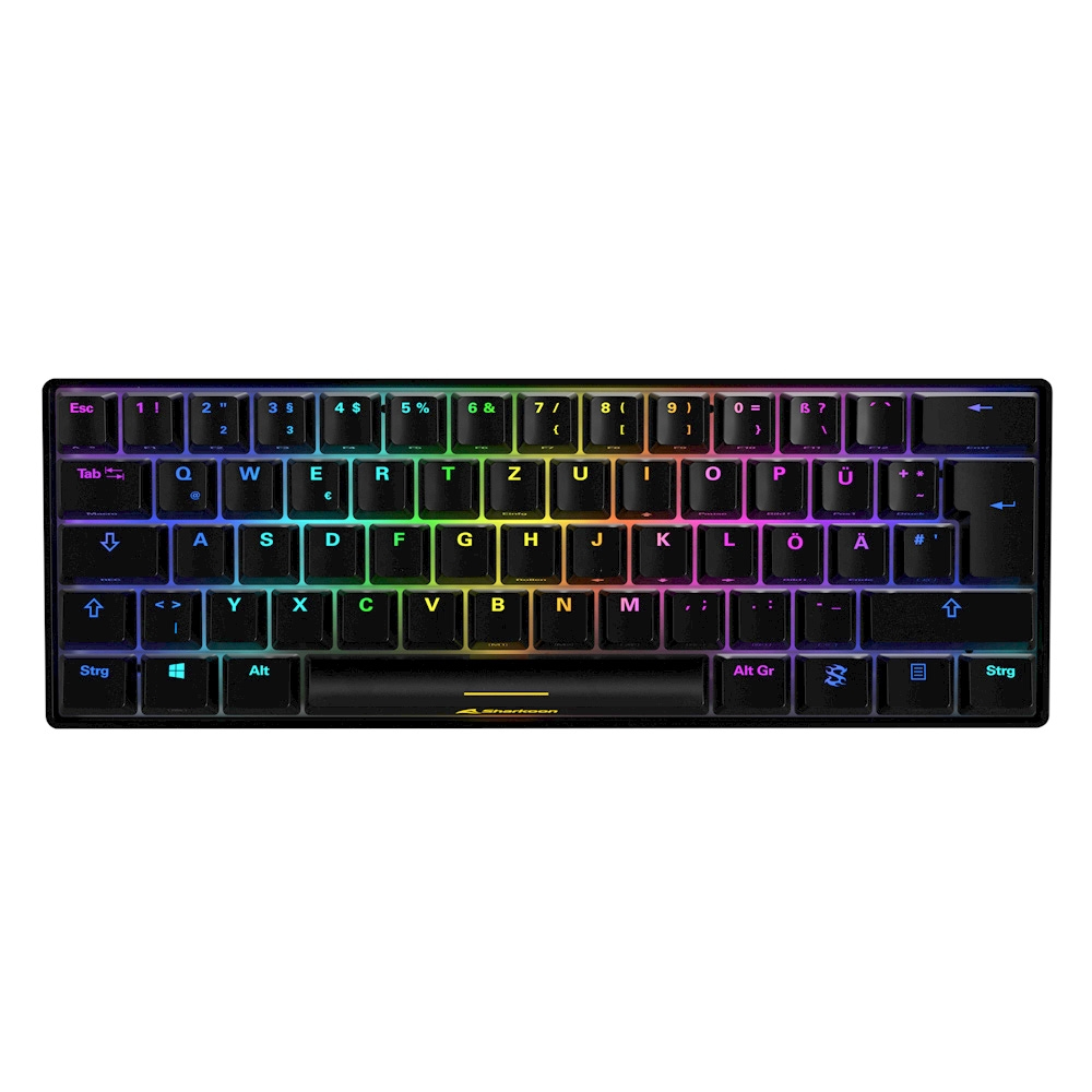 Image of Sharkoon SGK50 S4 keyboard USB QWERTZ German Black