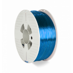 Verbatim 55064 3D printing material Polyethylene Terephthalate Glycol (PETG) Blue, Transparent 1 kg