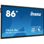 iiyama TE8614MIS-B1AG Signage Display Interactive flat panel 2.17 m (85.6") LCD Wi-Fi 435 cd/m² 4K Ultra HD Black Touchscreen Built-in processor Android 24/7