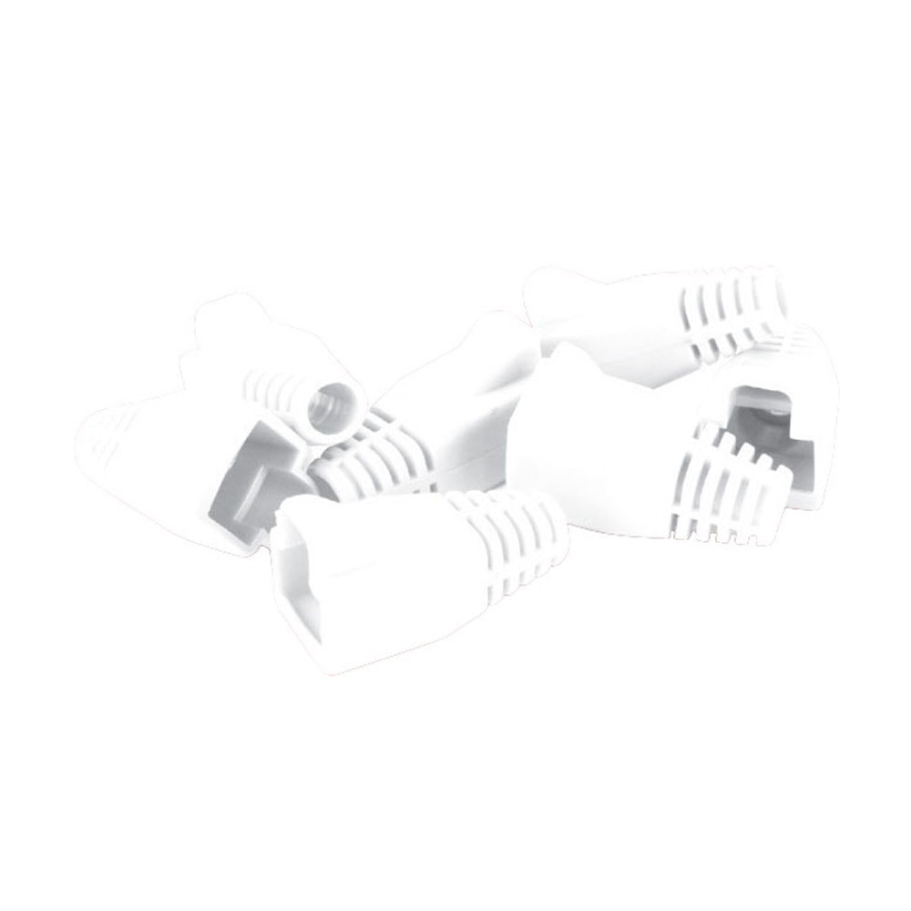 Videk White RJ45 Modular Strain Relief Boot - Pack 10