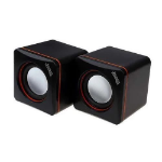 Jedel 2.0 Mini Stereo Speakers 3W x2 Black