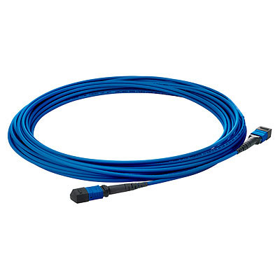 Image of Hewlett Packard Enterprise QK729A fibre optic cable 10 m MPO OM4 Blue