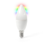 electriQ Dimmable Smart Colour Wifi Candle LED Bulb with E14 screw ending - Alexa & Google Home comp