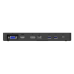 Fujitsu L100 USB Type-C Port Replicator 2 Bedraad USB 3.2 Gen 1 (3.1 Gen 1) Type-C Zwart