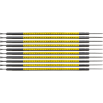 Brady SCNG-05-W cable marker Black, Yellow Nylon 300 pc(s)