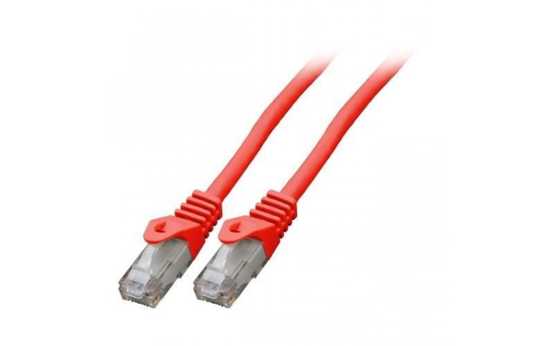 Mercodan Patchkabel KAT6 UTP. Rød. 15m. Halogenfri. 2x4xAWG24 LSZH. Po