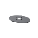 Ergonomic Solutions SpacePole POS Oval base plate 200 x 260 mm