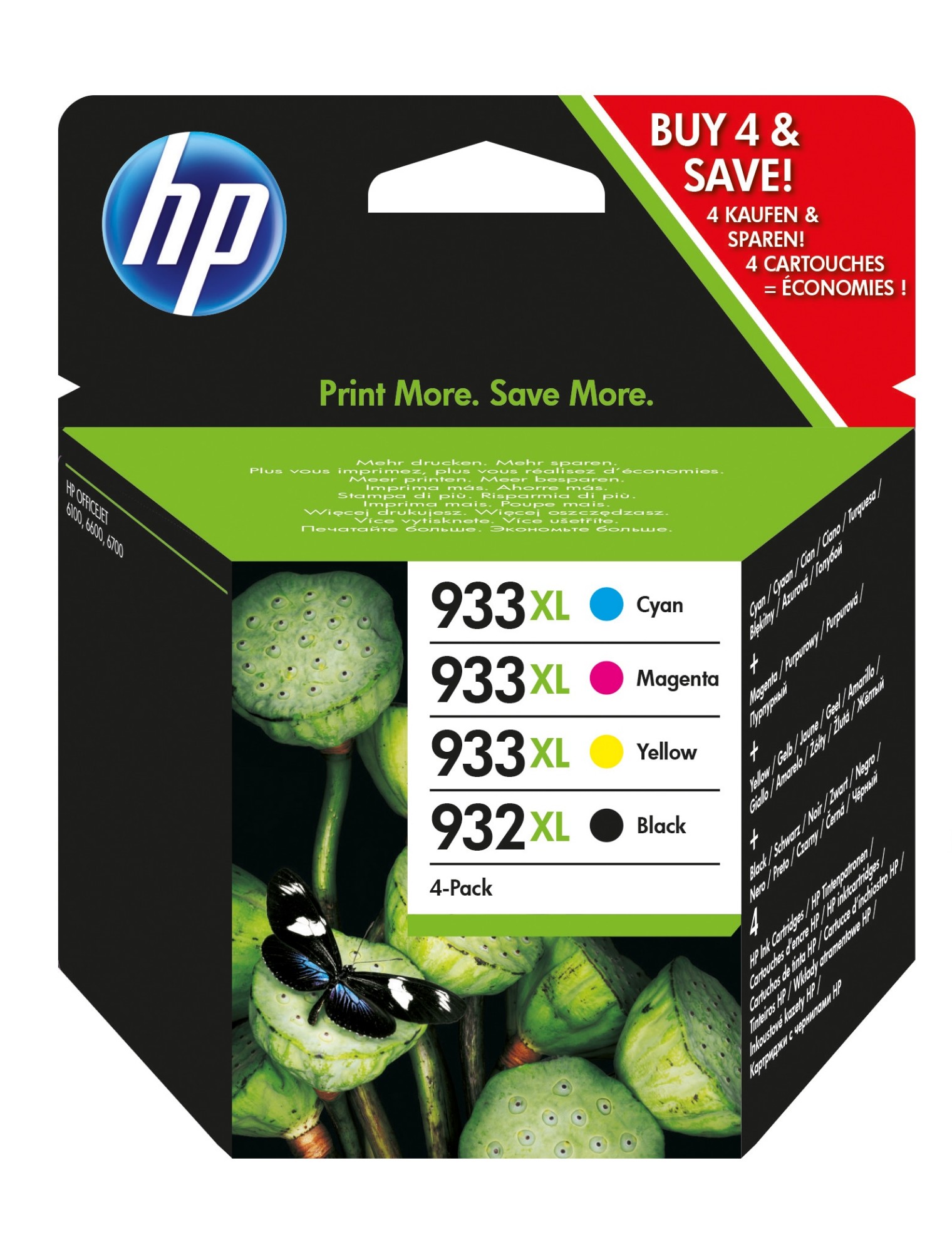 HP C2P42AE#301/932XL/933XL Ink cartridge multi pack Bk.C.M.Y Blister M