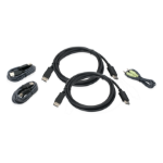 iogear G2L9202UTAA3 KVM cable Black 2 m