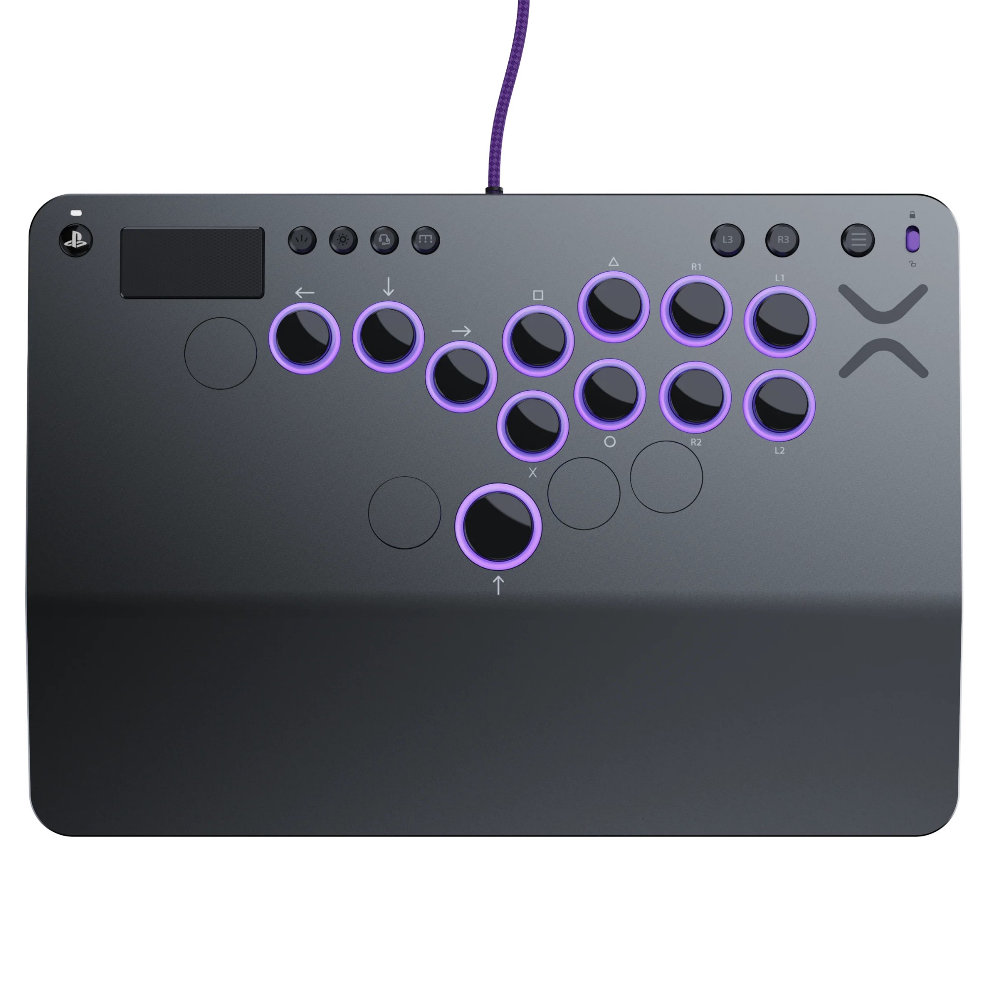 PDP Victrix Pro KO Leverless Fight Stick Grey USB Fightstick PC. PlayS