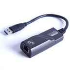 JLC S57 USB (Male) to RJ45 (Female) Adapter - Black