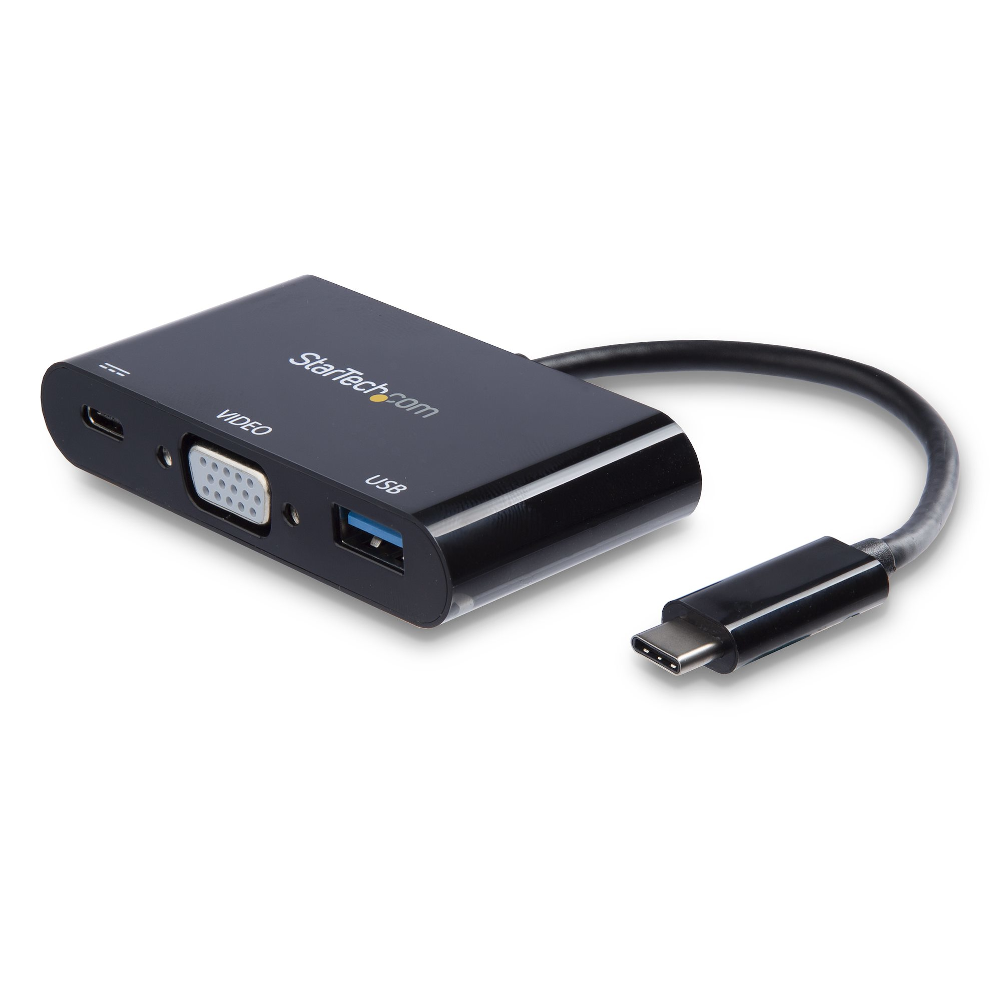 Image of StarTech.com USB-C VGA Multiport Adapter - USB 3.0 Port - 60W PD