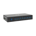 Tripp Lite U360-010-IND 10-Port Industrial-Grade USB 3.x (5Gbps) Hub - 20 kV ESD Immunity, Metal Housing, Mountable