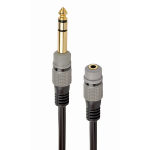 Gembird A-63M35F-0.2M audio kabel 0,2 m 6.35mm 3.5mm Zwart