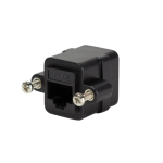 LogiLink NP0098 socket-outlet 2 x RJ-45 Black