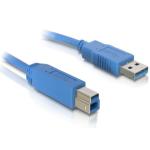 DeLOCK Cable USB3.0 A-B male/male 5m USB cable USB A USB B Blue