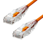 ProXtend Ultra Slim CAT6A U/UTP CU LSZH Ethernet Cable Orange 25CM