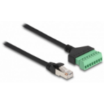 DeLOCK 65977 netwerkkabel Zwart, Groen 1 m Cat6 U/UTP (UTP)