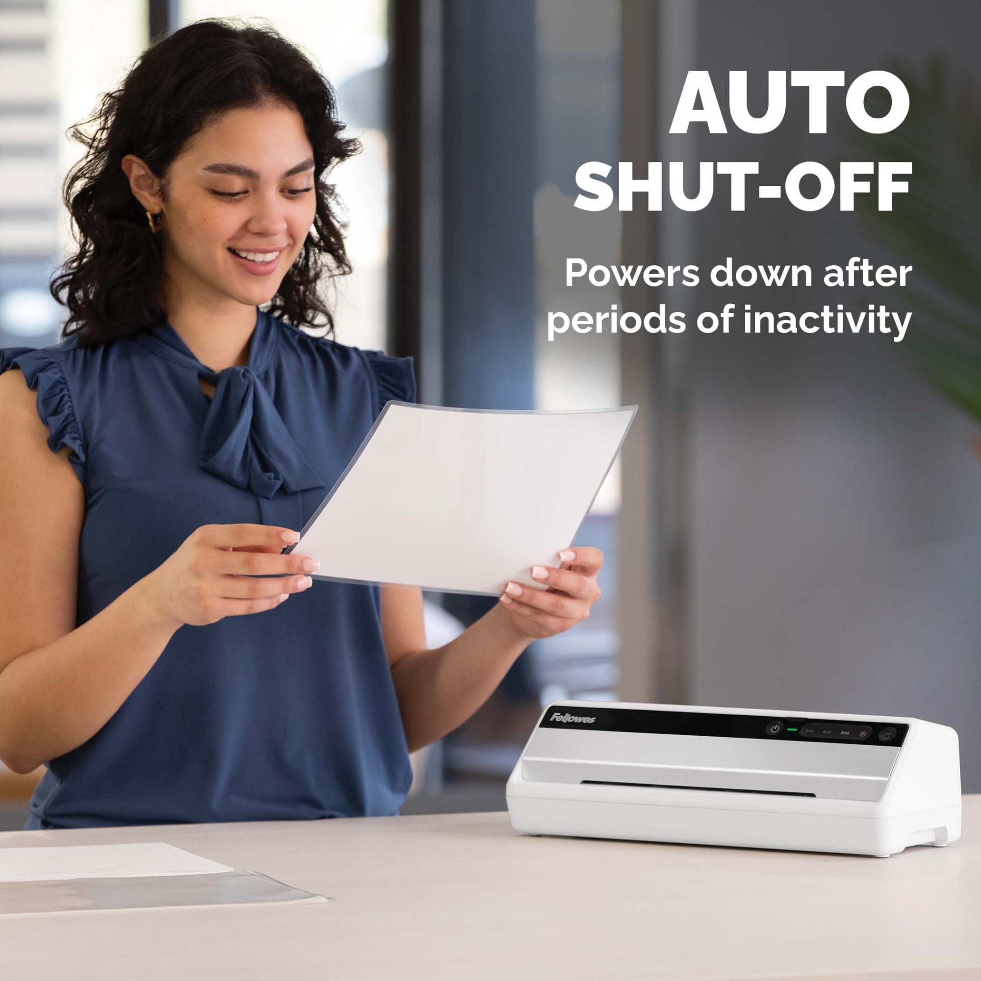 Fellowes A4 Laminator Machine Saturn A4 Laminating Machine 80 to 125 Micron 10 A4 Laminating Pouch Starter Pack Included