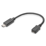 Digitus USB Type-C Adapter Cable, Type-C to micro B
