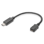 Digitus USB Type-C™ Adapter Cable, Type-C™ to micro B
