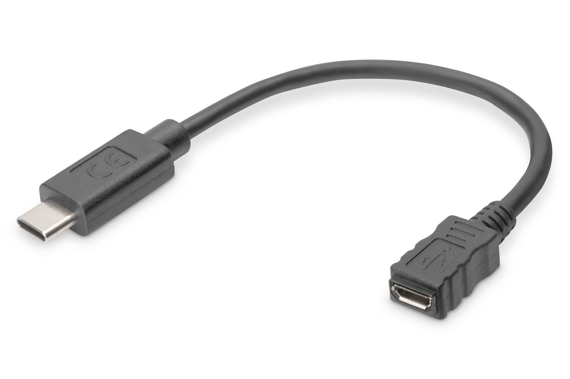 Image of Digitus USB Type-C Adapter Cable, Type-C to micro B