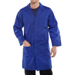 BEESWIFT Poly Cotton Warehouse Coat Royal Blue 38