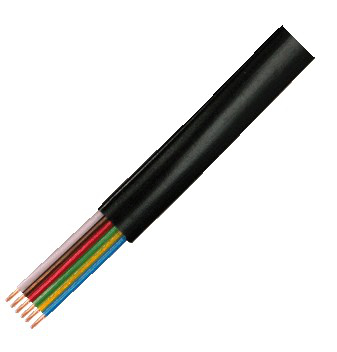 Image of LogiLink CM06 telephone cable 100 m Black