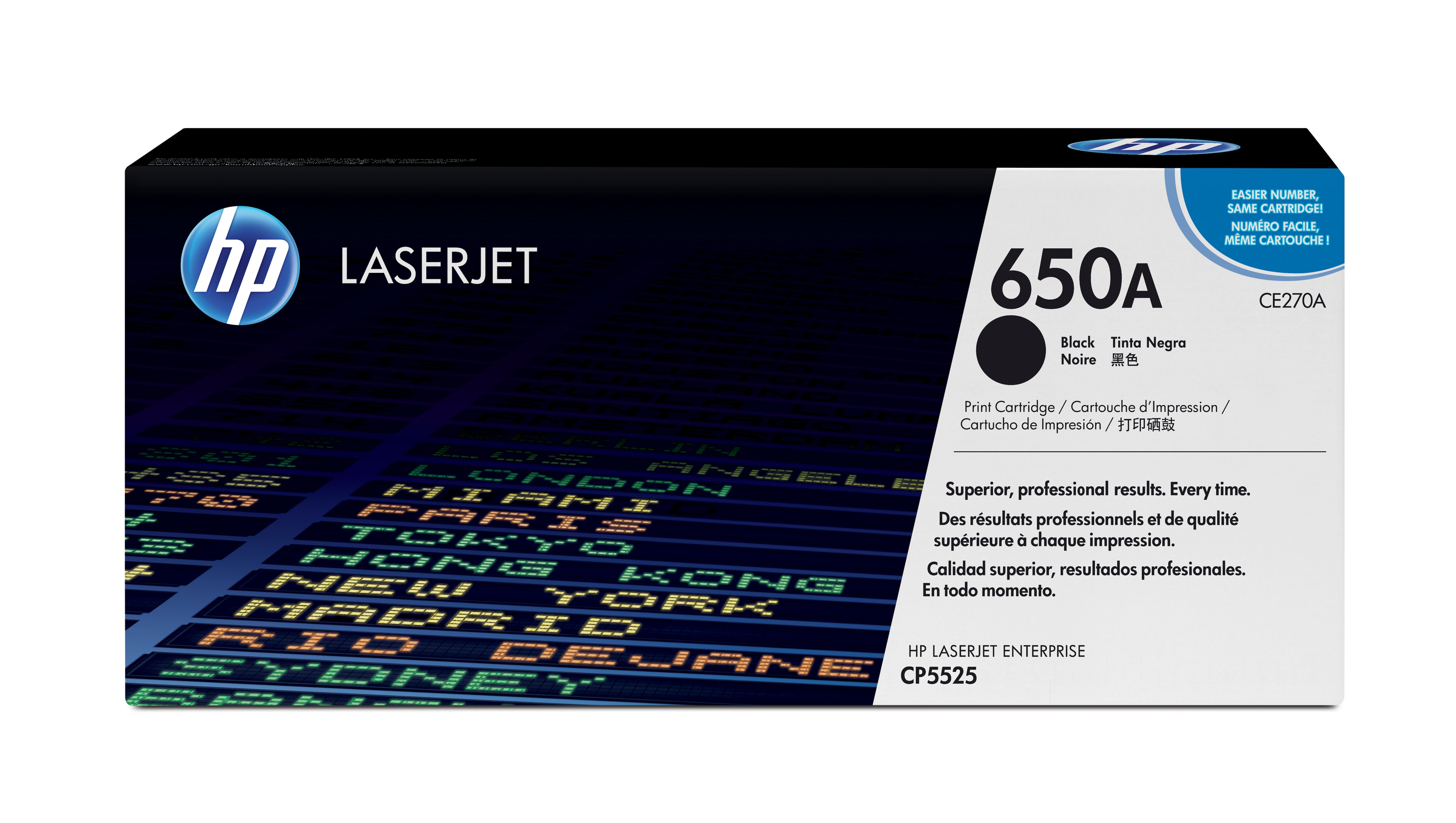 Image of HP CE270A/650A Toner cartridge black, 13.5K pages ISO/IEC 19798...