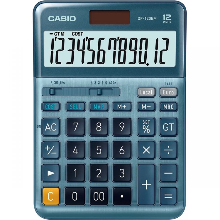 Image of Casio DF-120EM - Desktop-Taschenrechner - 12 Stellen