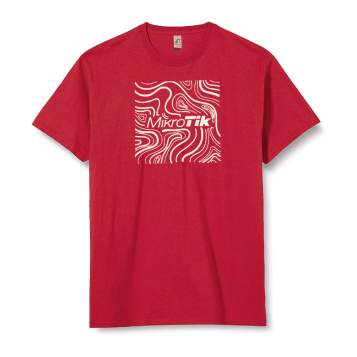 T-shirt Square/Swirl Design - Red (Size XXL) thumbnail