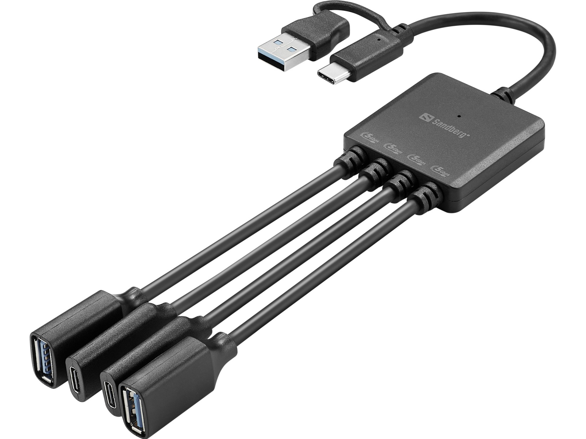 Sandberg USB-C/A to 2A+2C Splitter