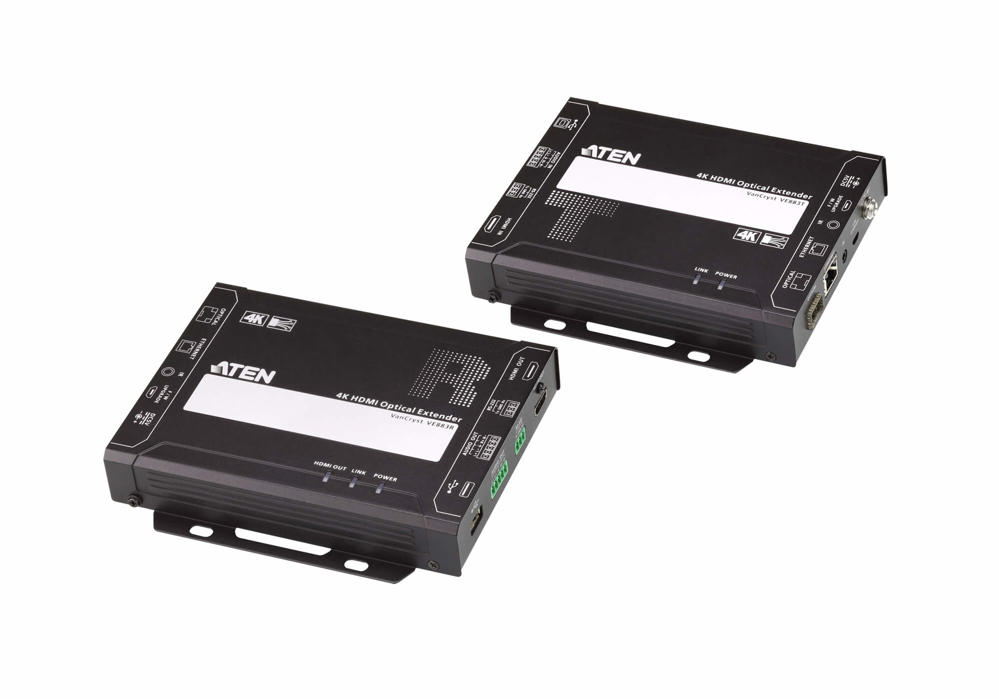 Aten VE883K2-AT-E AV extender AV transmitter & receiver Black