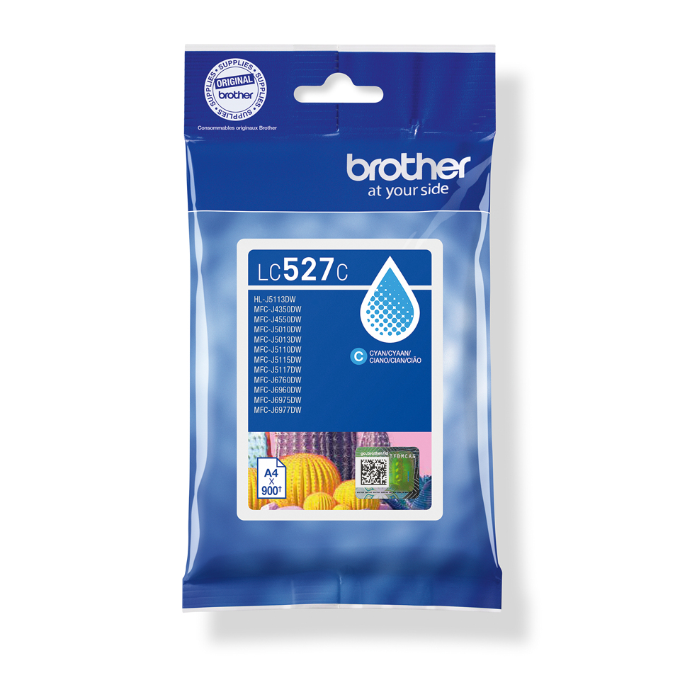 Brother LC-527C Ink cartridge cyan, 900 pages ISO/IEC 19752 for Brother MFC-J 4350