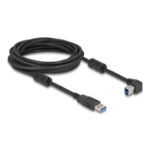 DeLOCK USB 5 Gbps Cable Type-A male to Type-B male 90° left angled 1 m
