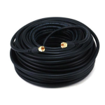 Monoprice RG6/RG6, 30.48 m coaxial cable Black