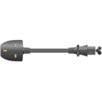 Mercury Laptop Power Cable Black 3A 1m 114.041UK