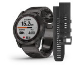 Garmin fenix 7X 3.56 cm (1.4") MIP 51 mm Black, Titanium GPS (satellite)